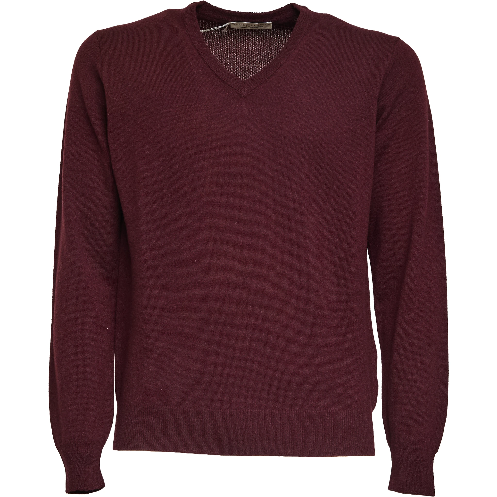 Maglia Scollo V In Lana, Cashmere