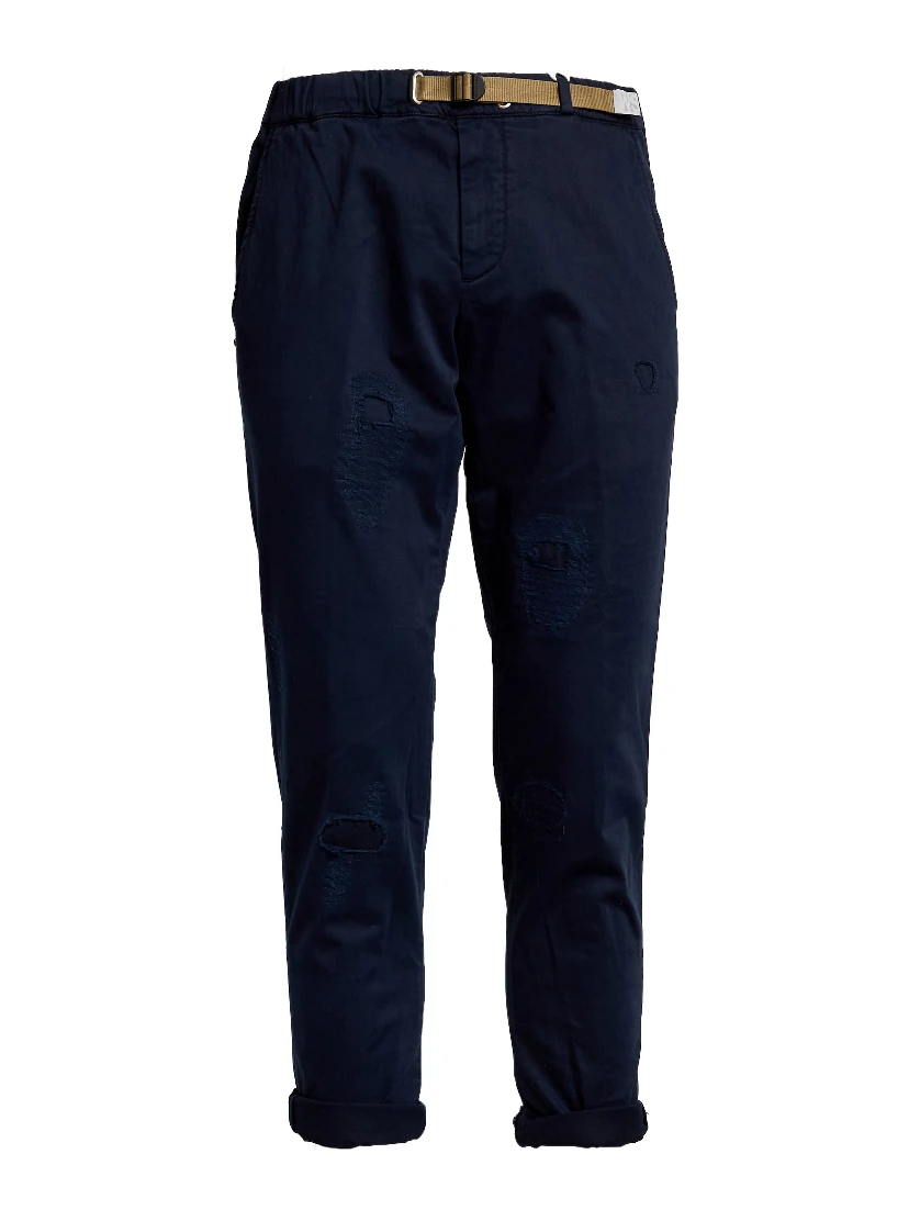 Pantaloni Lunghi Pima Cotton Distressed