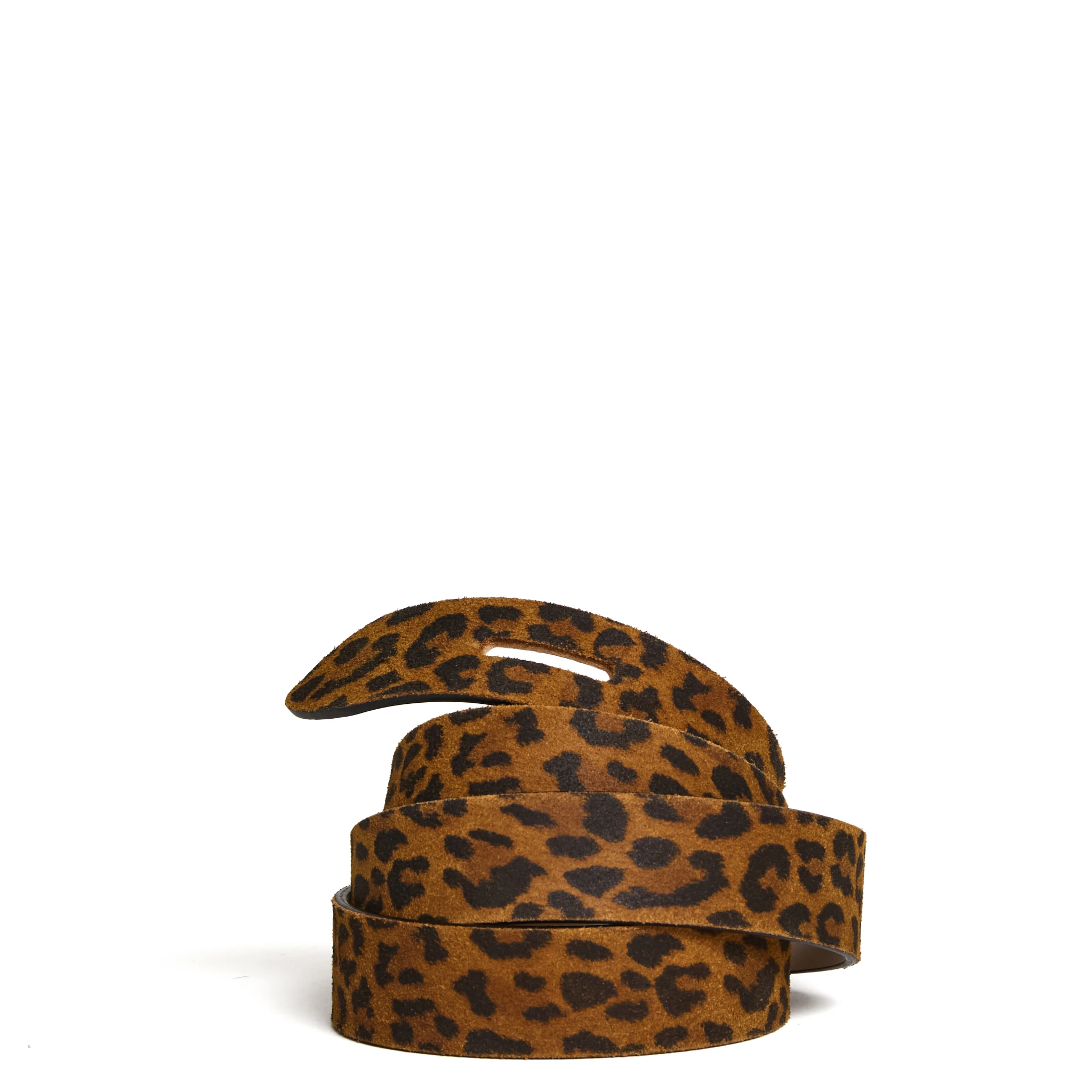 Cintura Lecce In Pelle Leopardata Da Annodare