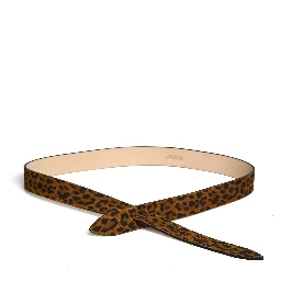 Cintura Lecce In Pelle Leopardata Da Annodare