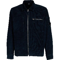 Corduroy Lens Zipped Overshirt