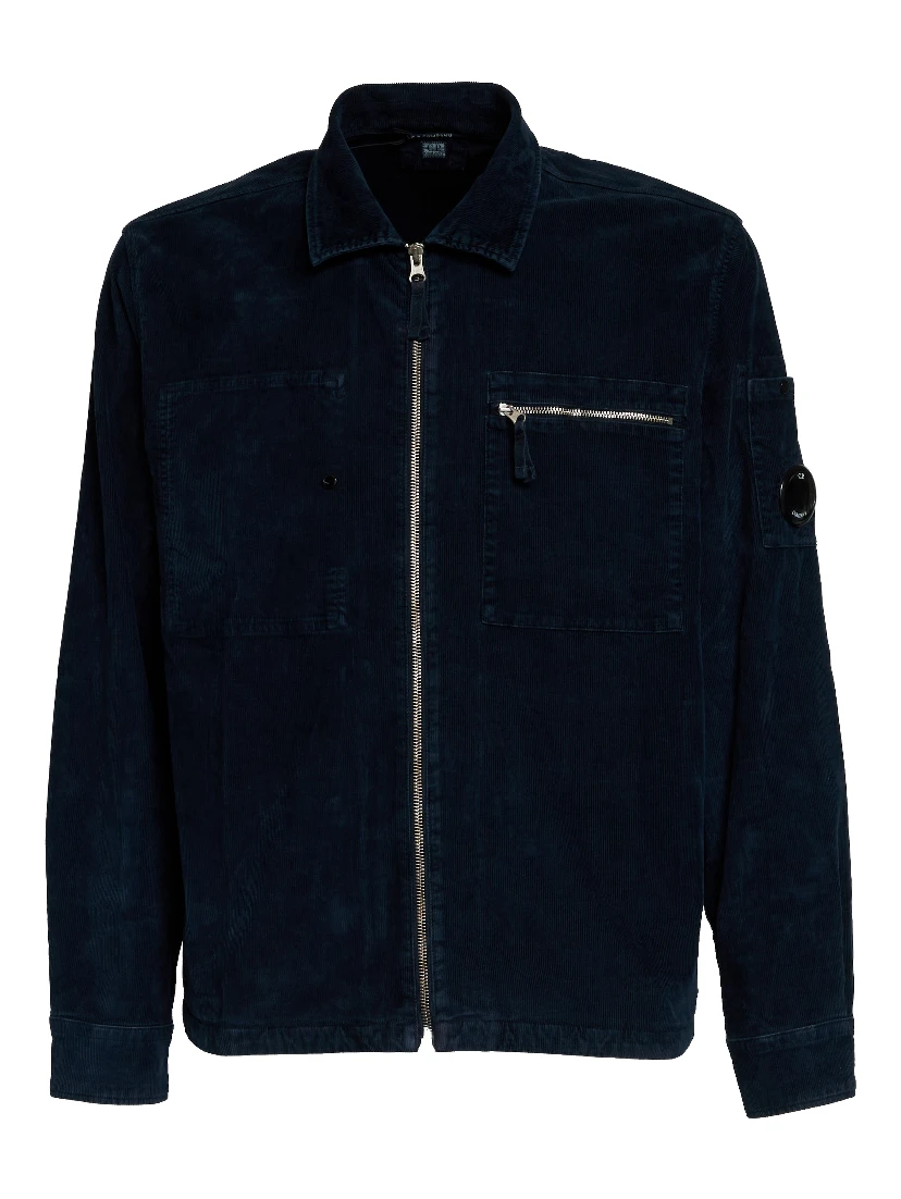 Corduroy Lens Zipped Overshirt