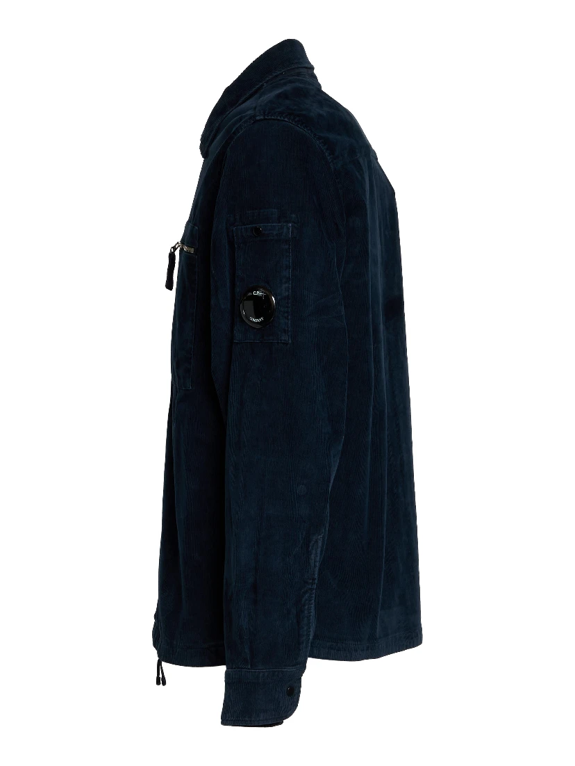 Corduroy Lens Zipped Overshirt
