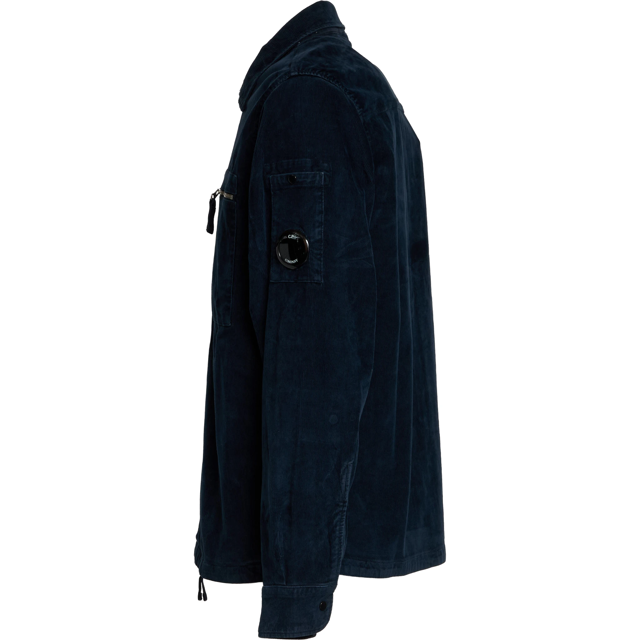 Corduroy Lens Zipped Overshirt