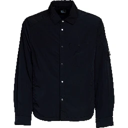 Chrome-R Lens Button Overshirt Padded