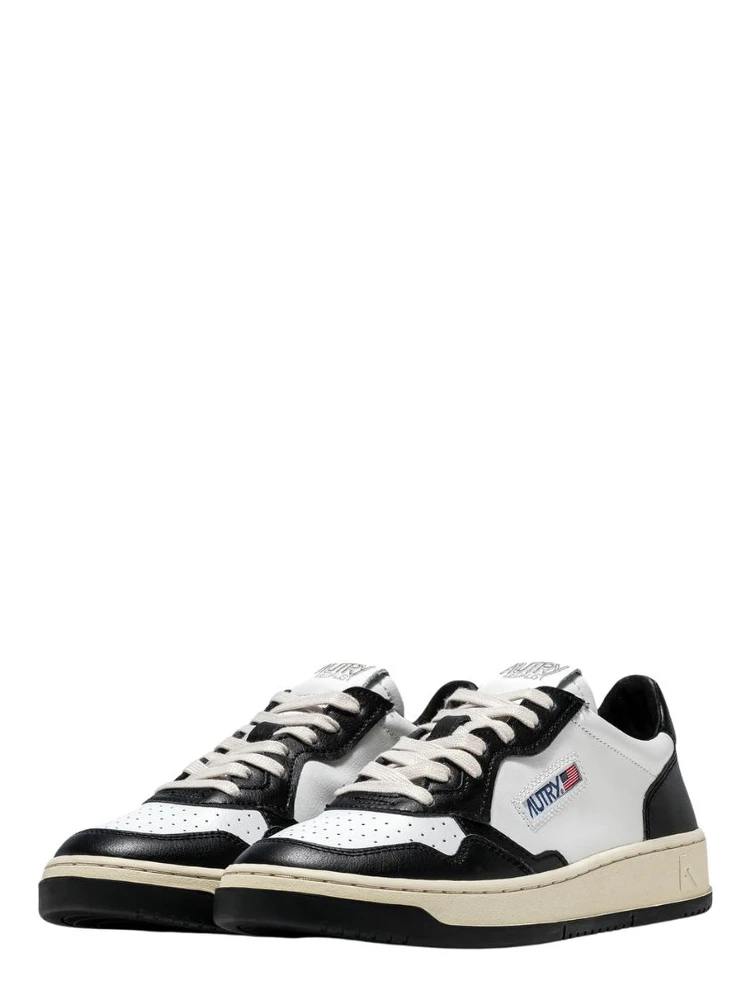 Sneakers Medalist Low Bicolor In Pelle Bianca, Nera alternative
