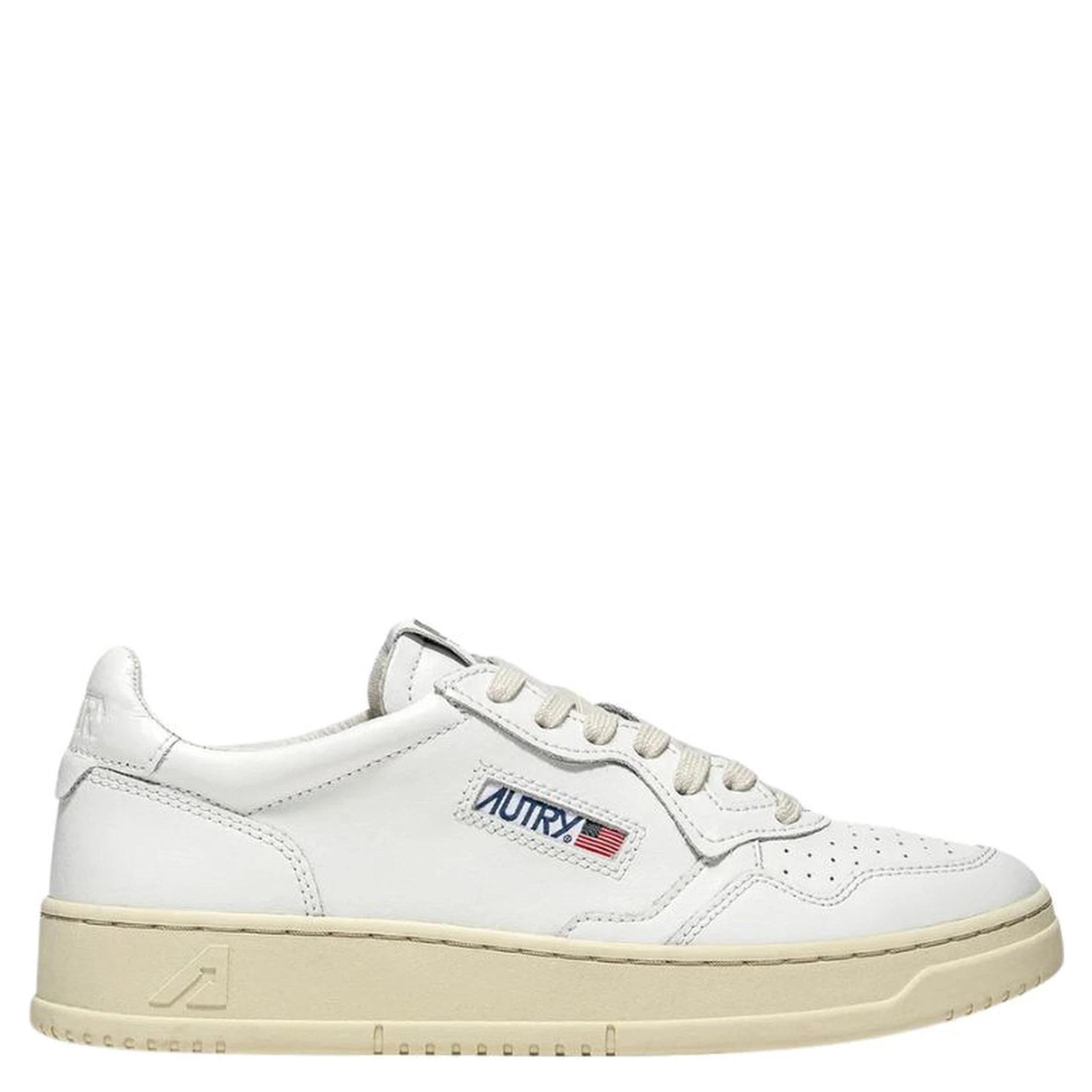 Sneakers Medalist Low In Pelle Bianca