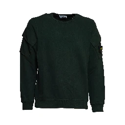 Felpa Girocollo Brushed Organic Cotton Fleece