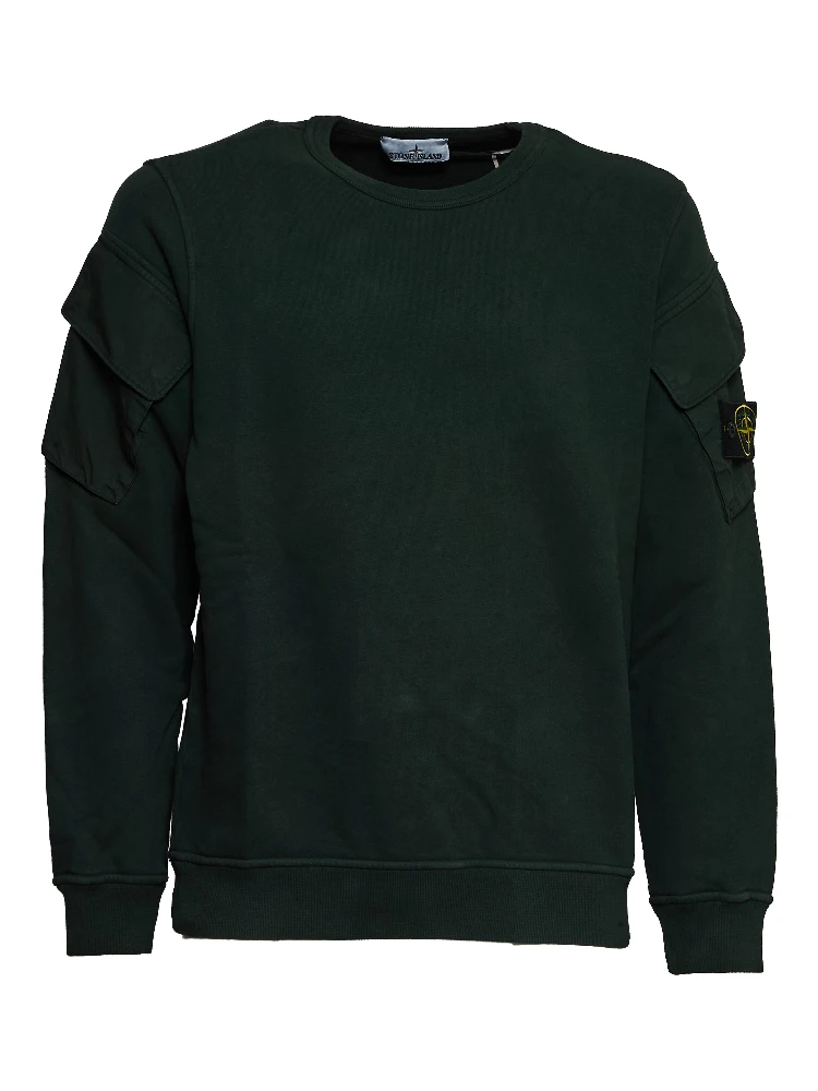 Felpa Girocollo Brushed Organic Cotton Fleece alternative