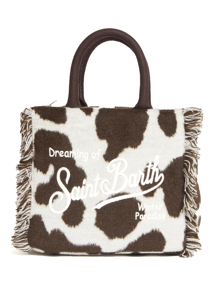 Borsa Vanity Mini In Feltro Muccata