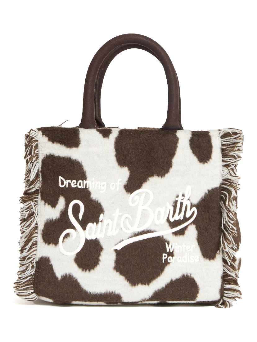 Borsa Vanity Mini In Feltro Muccata