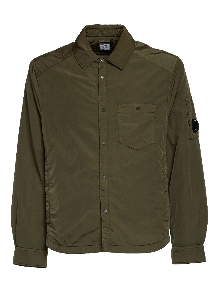Chrome-R Lens Button Overshirt Padded