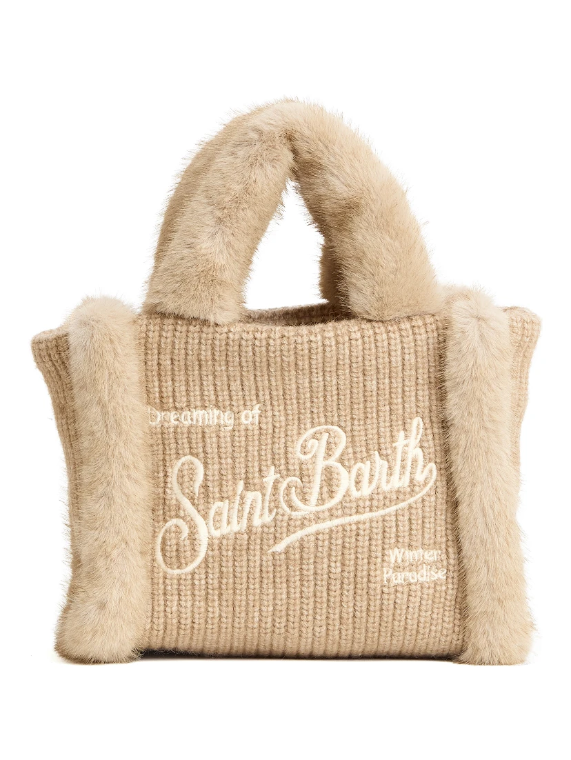 Borsa Vanity Mini In Shearling