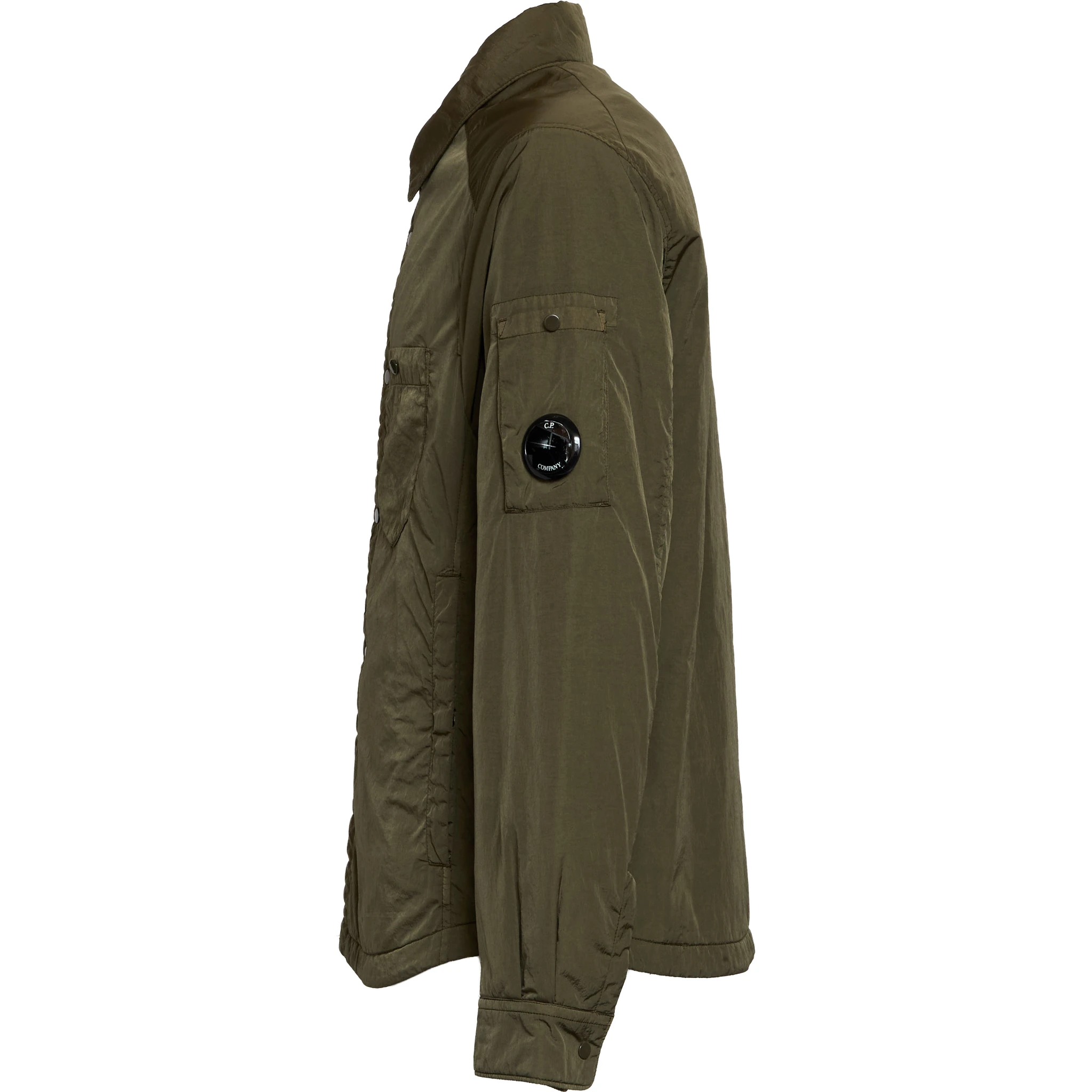 Chrome-R Lens Button Overshirt Padded