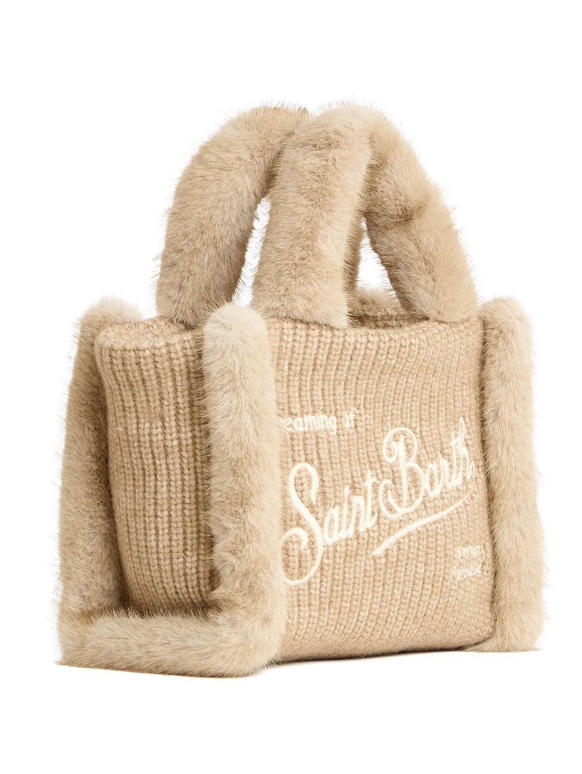 Borsa Vanity Mini In Shearling