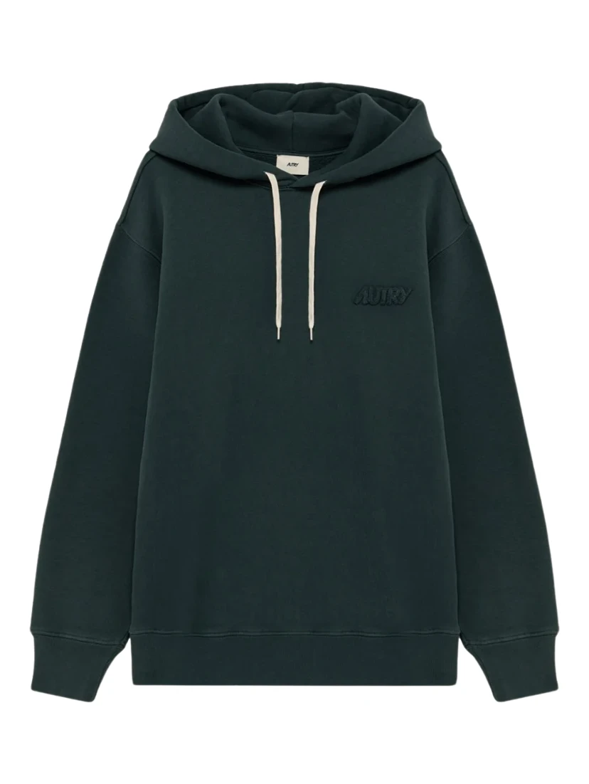 Felpa Con Cappuccio E Logo Autry