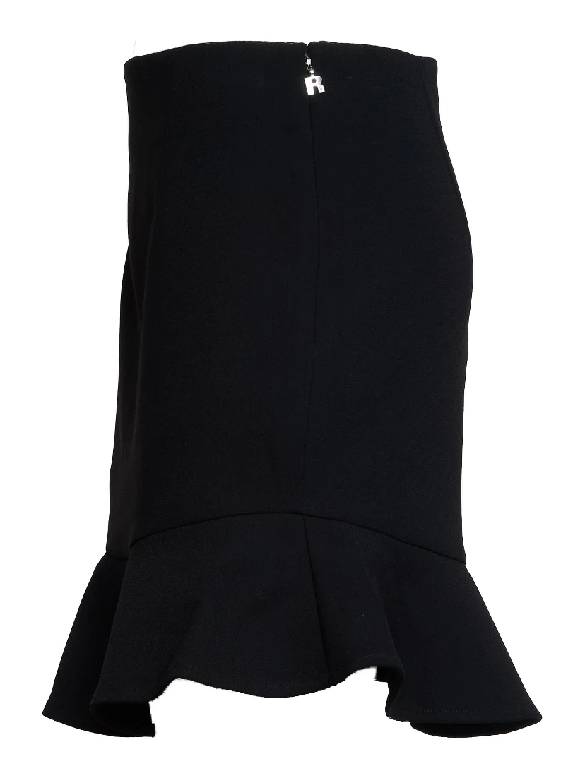 Gonna Rosita Mini Elegante Con Voilant