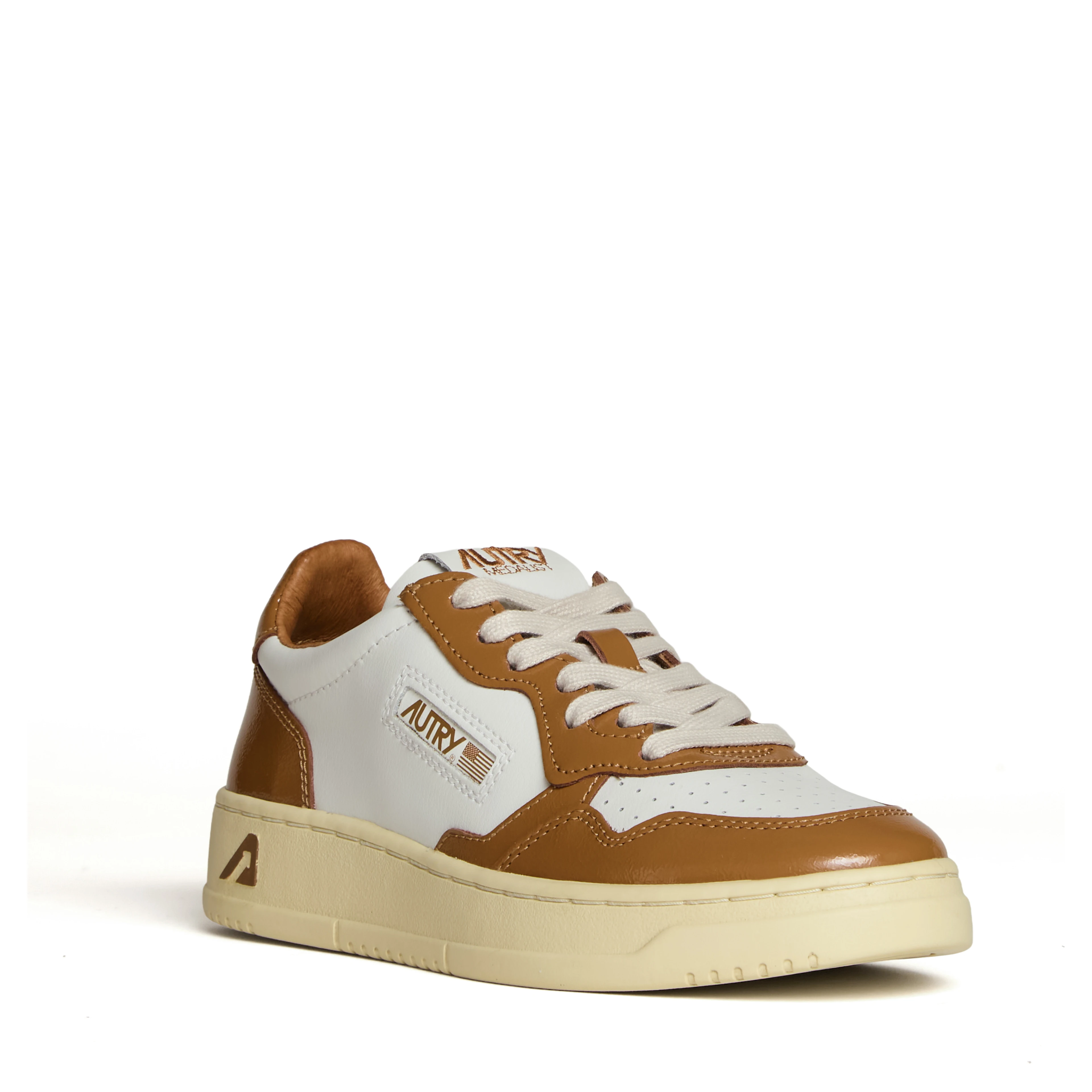 Sneakers Medalist Low Bianco, Brown Sugar