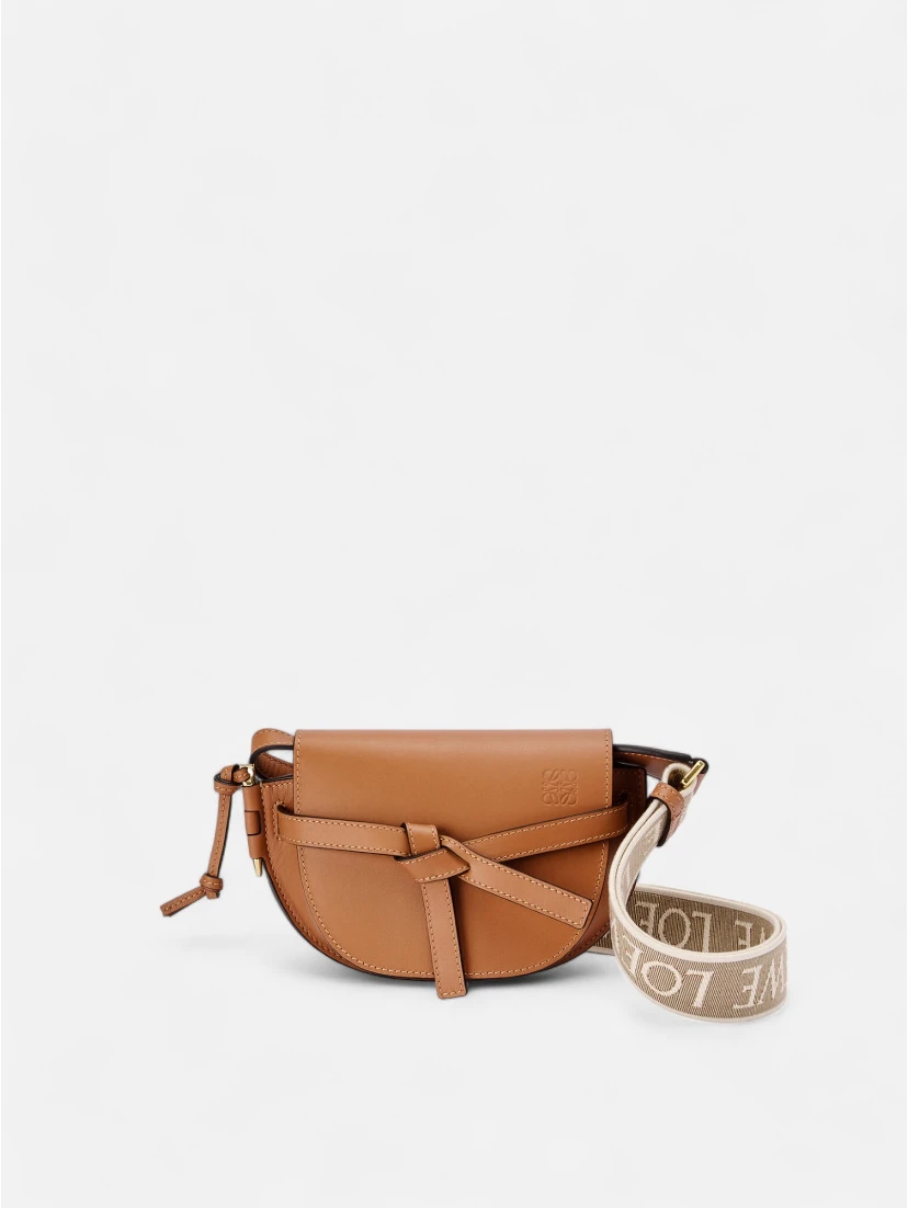 Mini Gate Leather Dual Cross-body Bag
