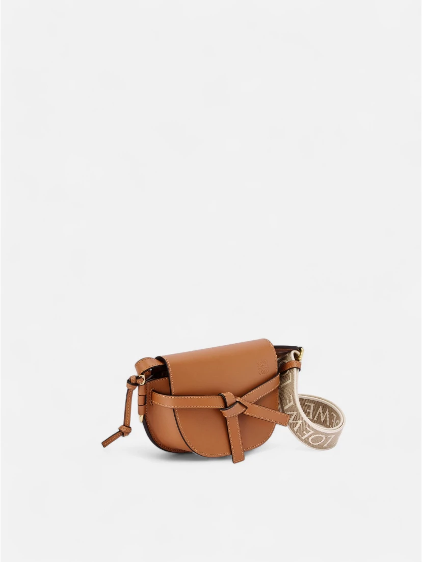 Mini Gate Leather Dual Cross-body Bag