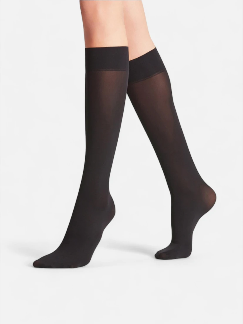 FALKE PURE MATT knee-high socks