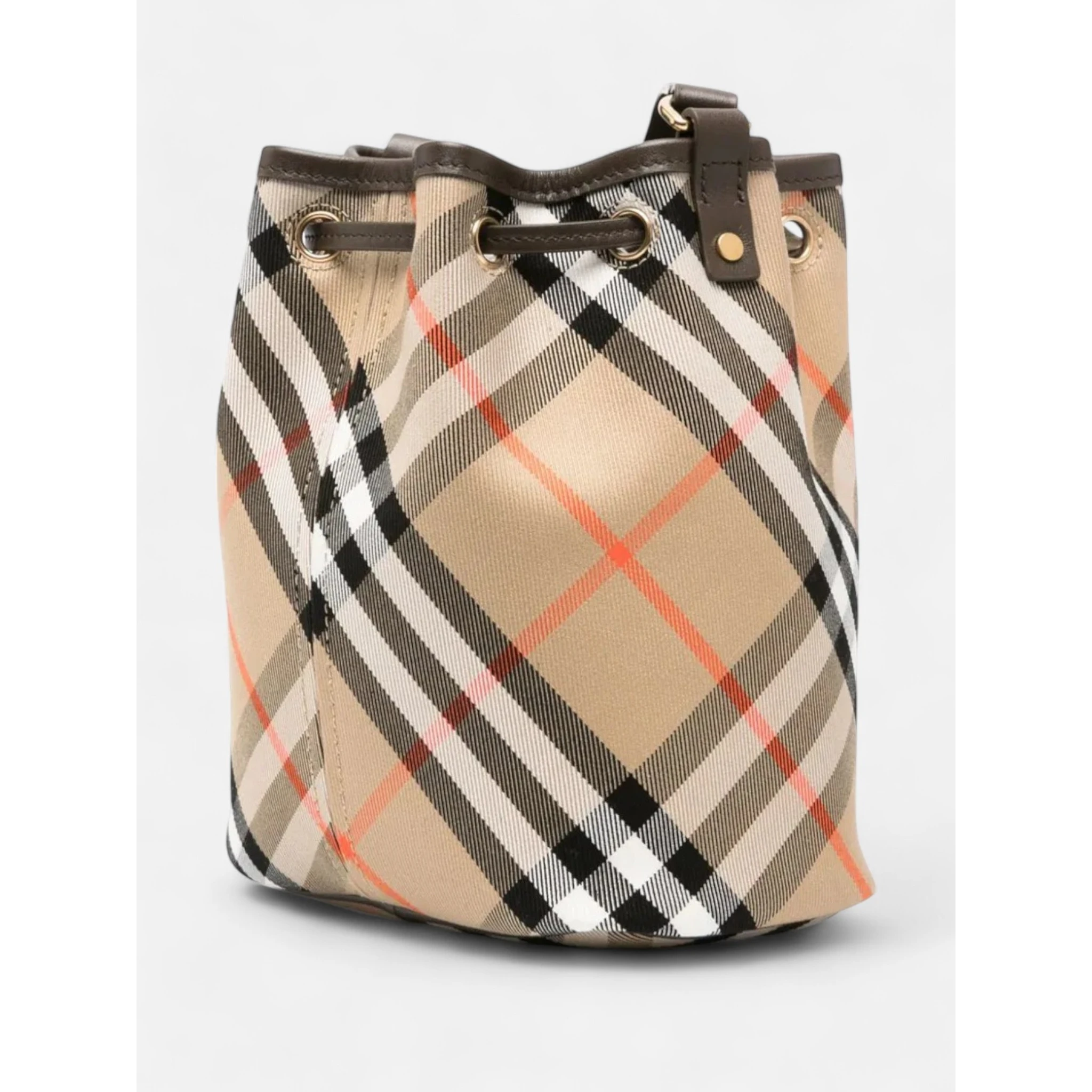 Mini Check bucket bag