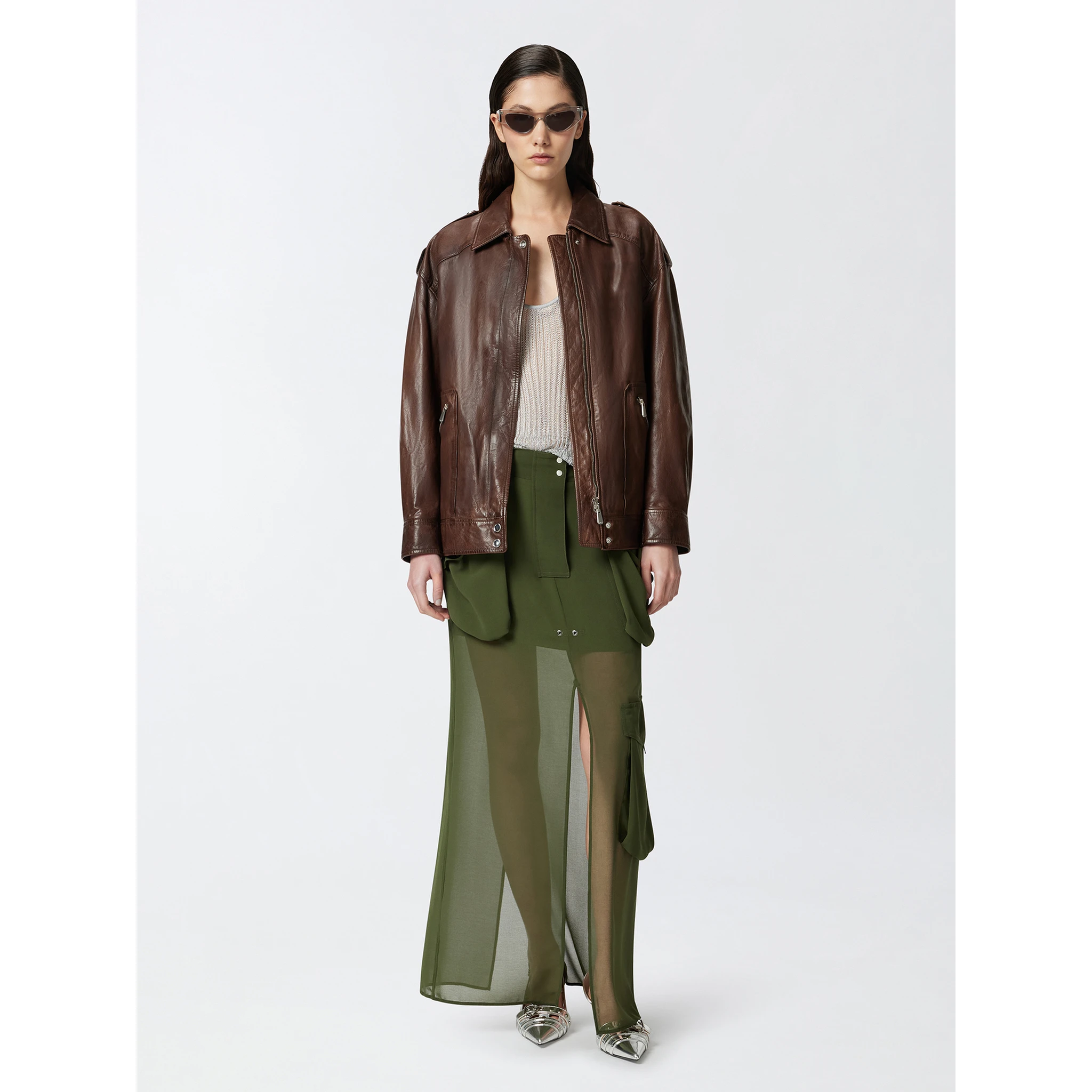 PINKO GEORGETTE skirt