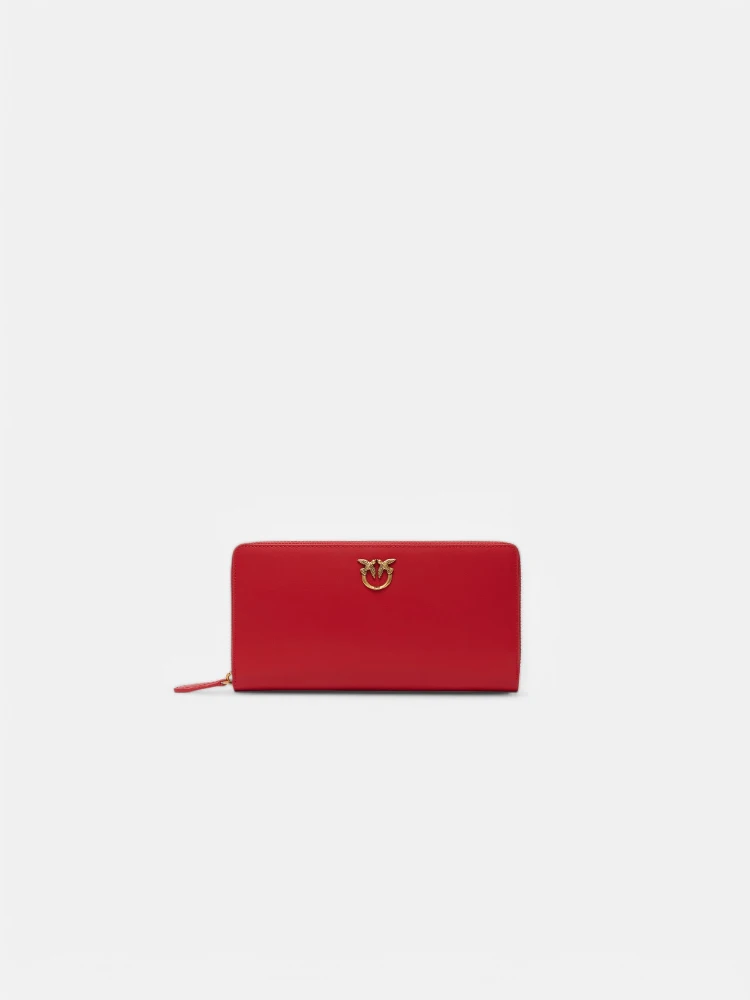 PINKO RYDER ZIP AROUND wallet