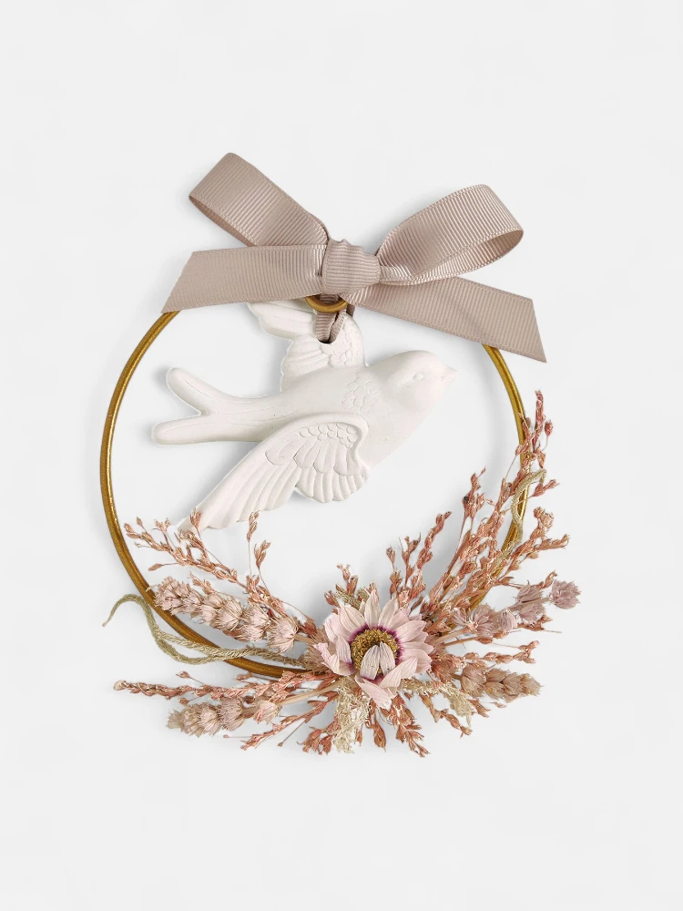 MATHILDE M fragrant floral wreath - Fleur de Coton