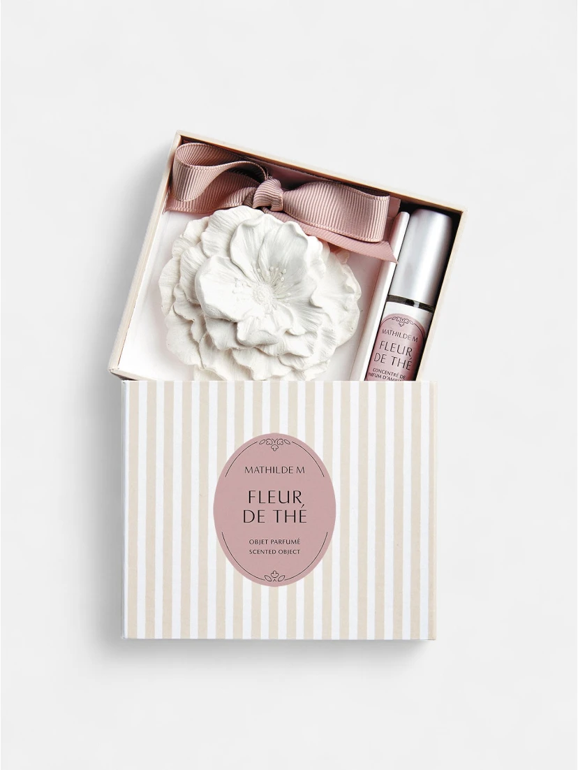 MATHILDE M set - decorative figure and perfume concentrate spray 4 ml - Fleur de Thé