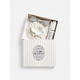 MATHILDE M set - decorative figure and perfume concentrate spray 4 ml - Fleur de Coton