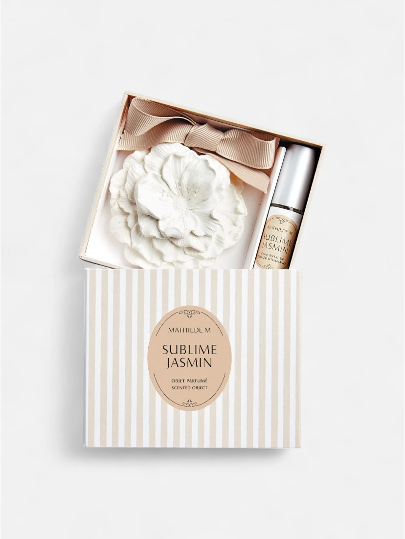 MATHILDE M set - decorative figure and perfume concentrate spray 4 ml - Sublime Jasmine
