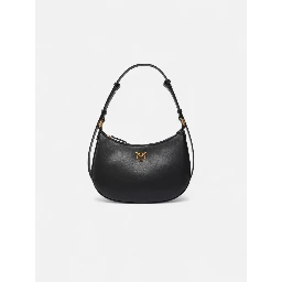 حقيبة صغيرة وردية على شكل نصف قمر