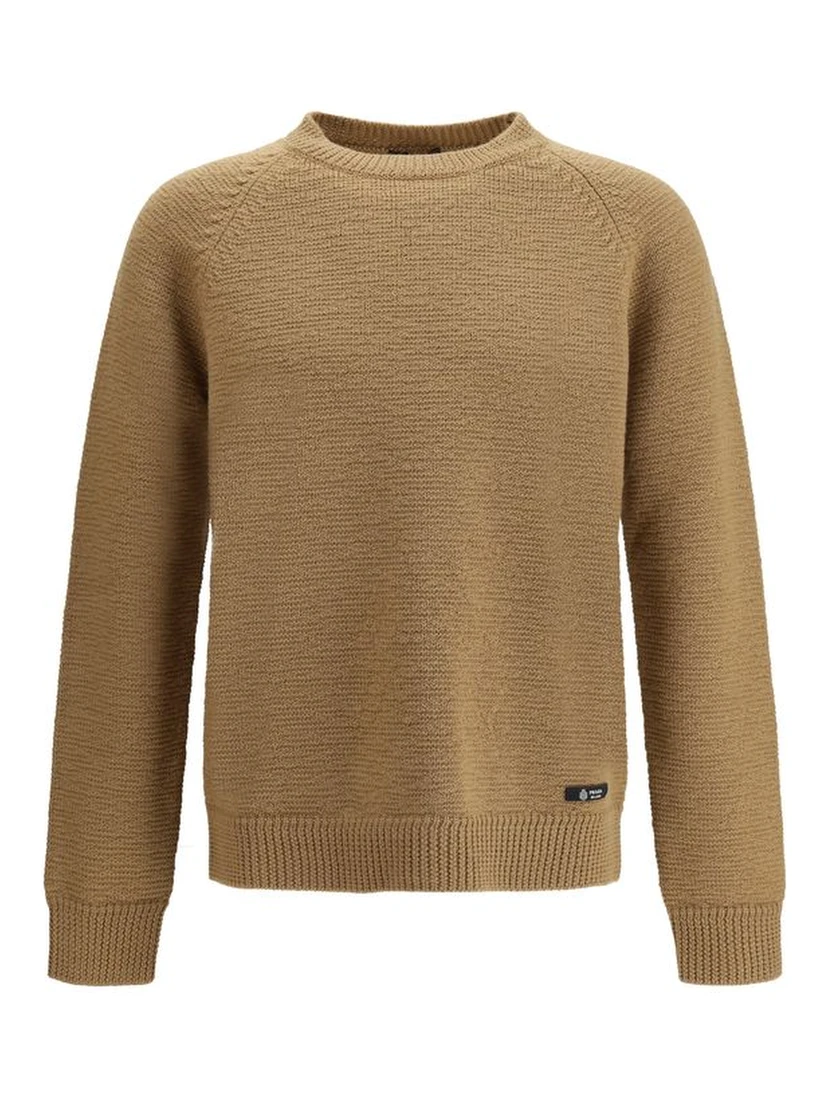 Beige Wool Sweatshirt