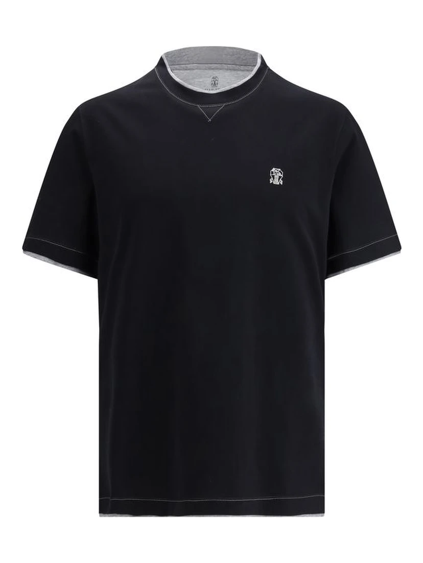 Black Cotton T-Shirt