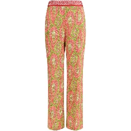 Multicolor Polyester Pants