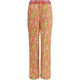 Multicolor Polyester Pants