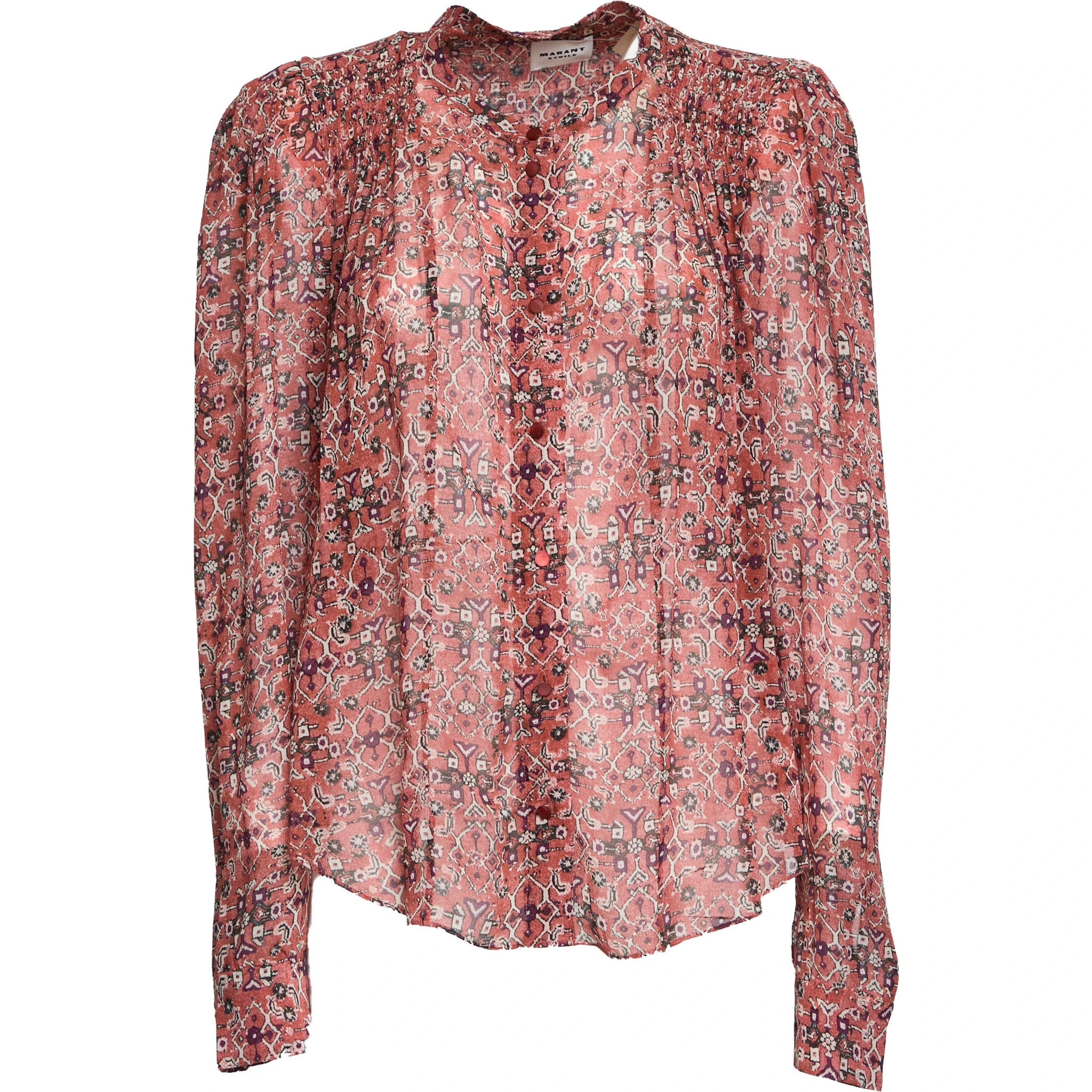 Blusa Noeline In Crêpe Stampato