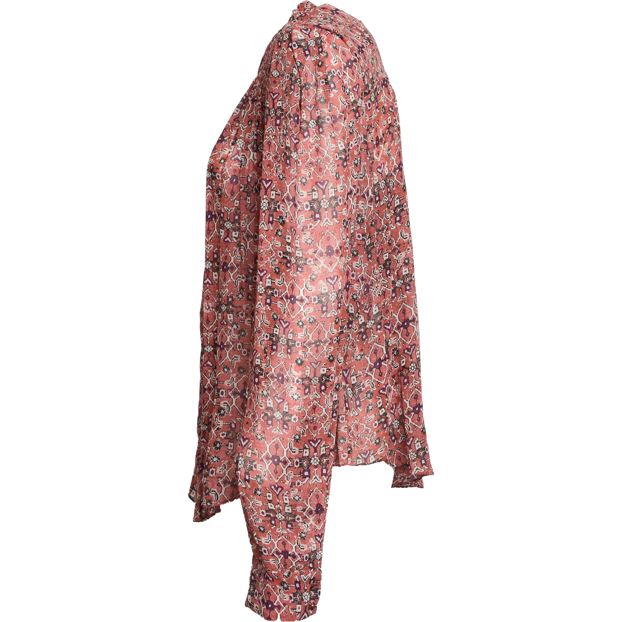 Blusa Noeline In Crêpe Stampato