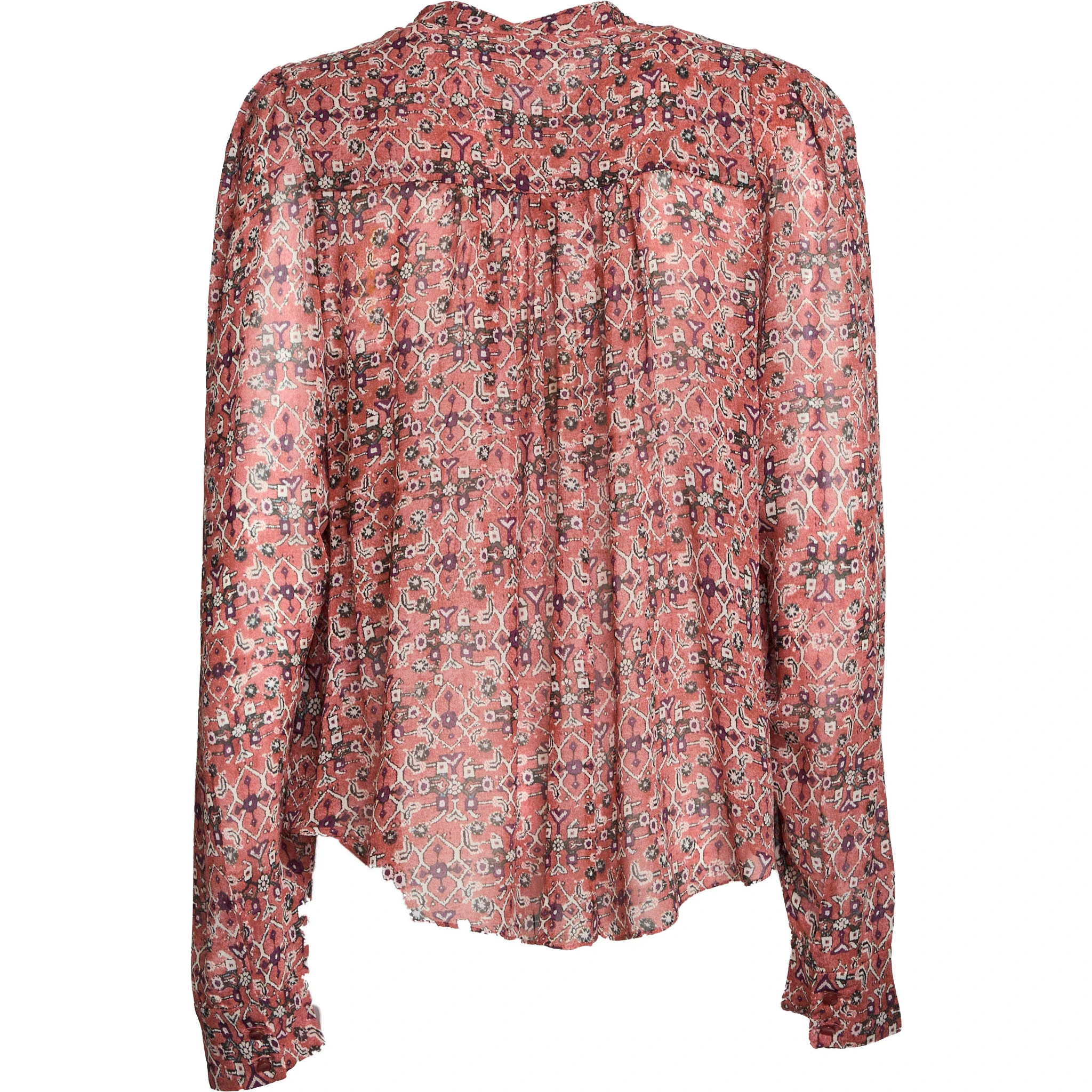 Blusa Noeline In Crêpe Stampato