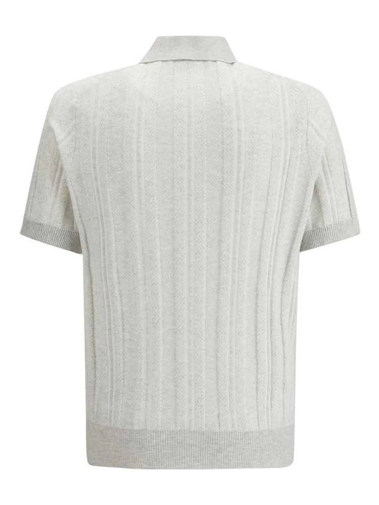 Gray Cotton Polo Shirt alternative