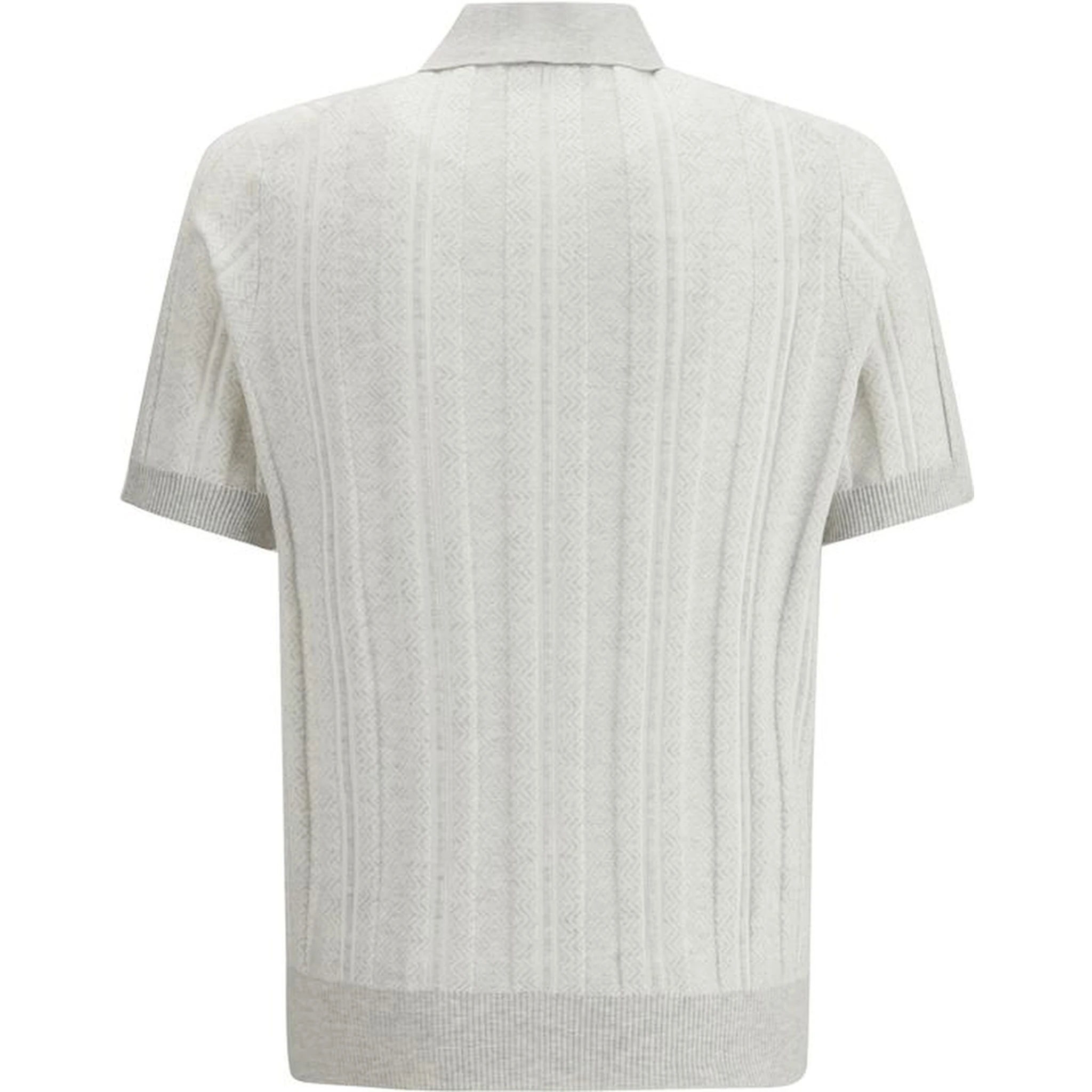 Gray Cotton Polo Shirt