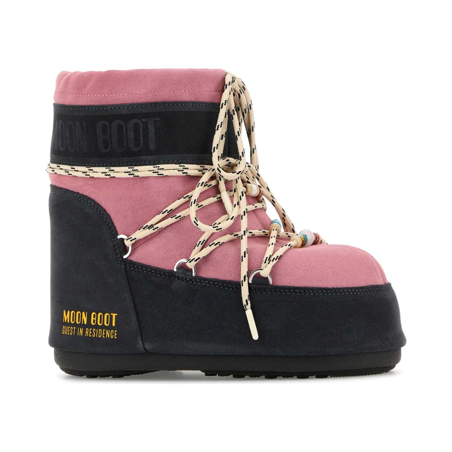 MB X GIR ICON LOW SUEDE BEADS GREY/ROSE
