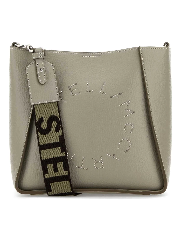 Logo Crossbody Bag Embossed Grainy Alter Mat W/Stu