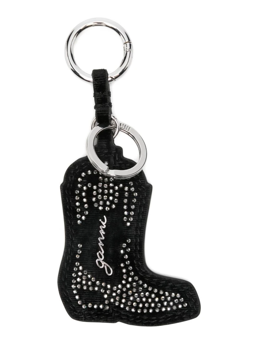 GANNI Keychains Black