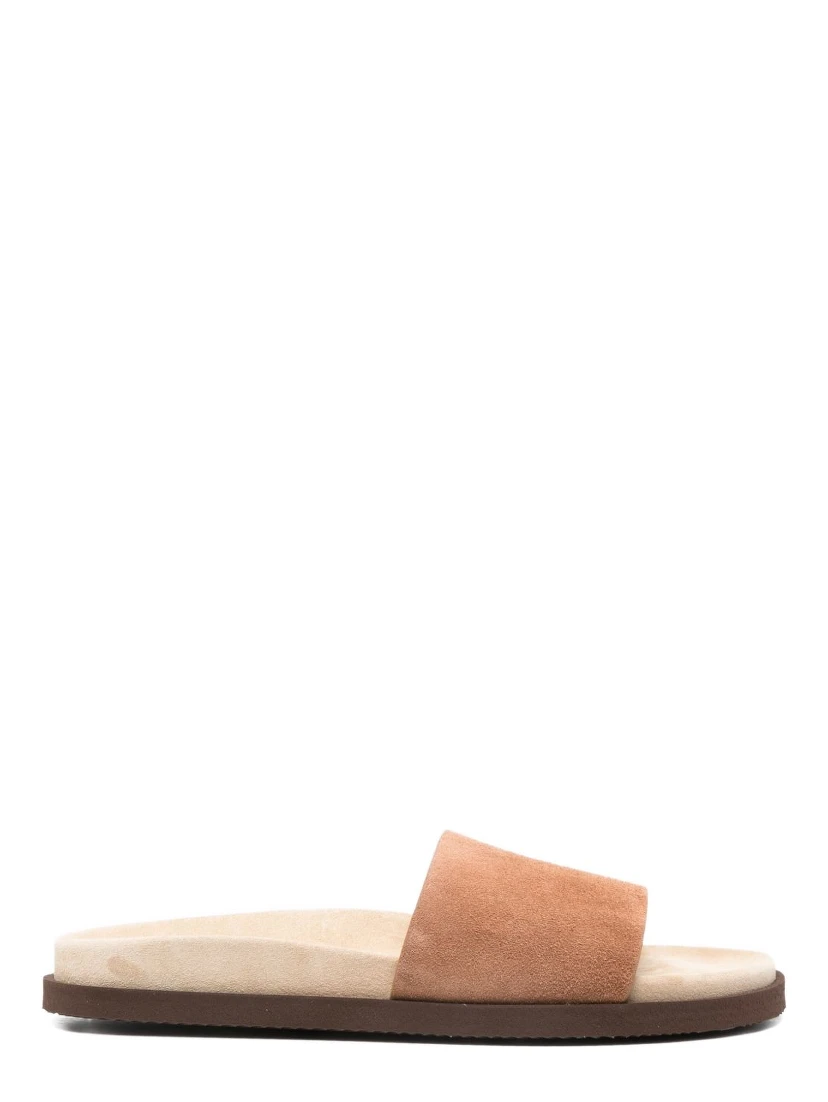 open-toe round-toe sandals