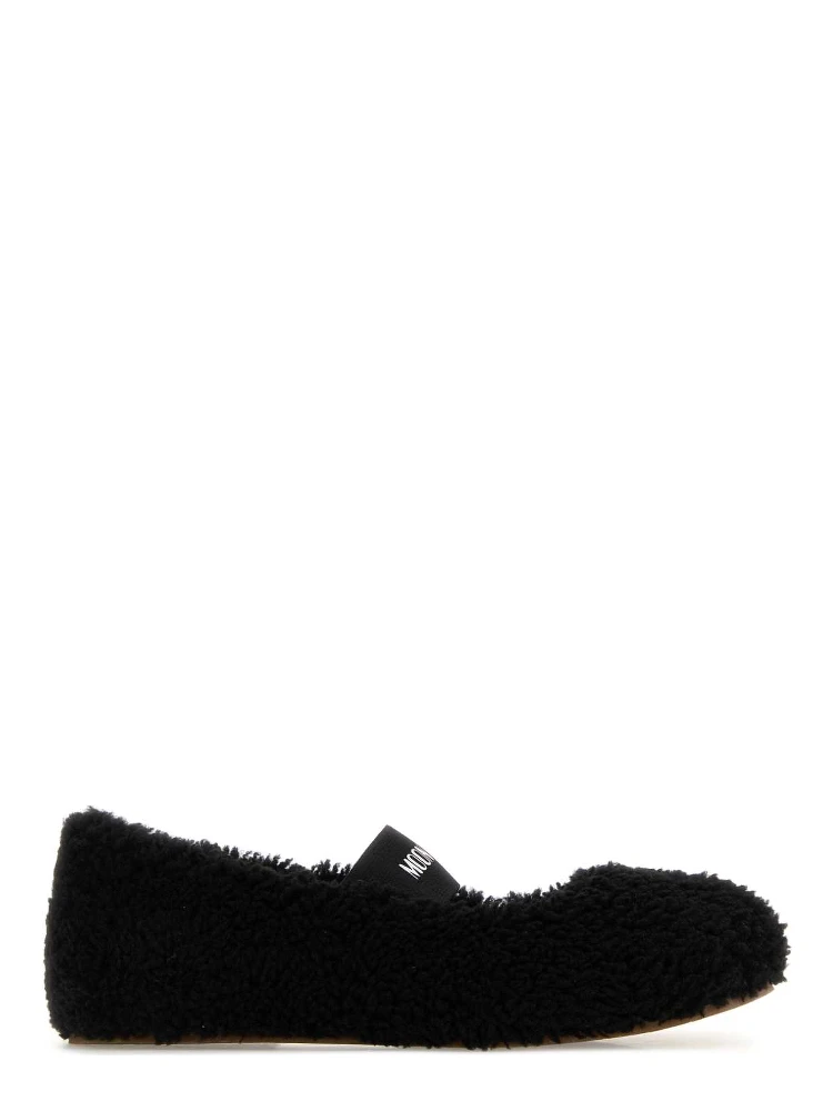 SHEARLING BALLERINA BLACK