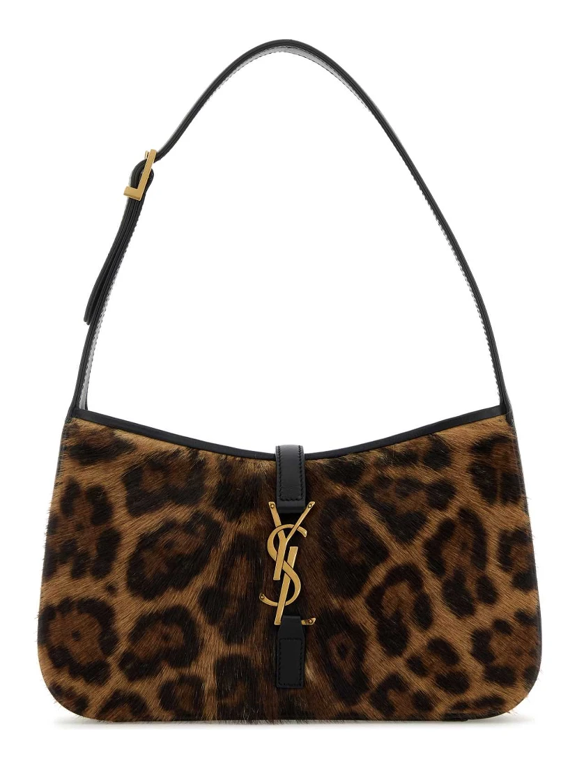 Printed calf hairLe 5 Ã  7 shoulder bag