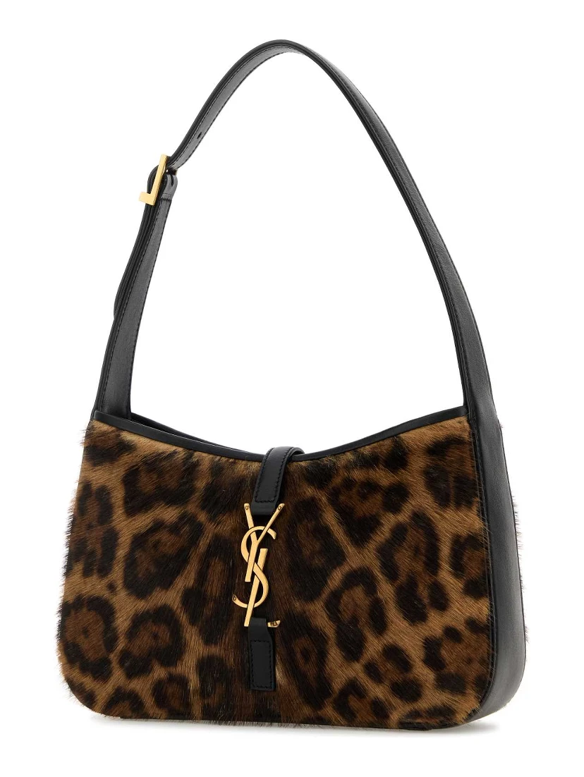 Printed calf hairLe 5 Ã  7 shoulder bag