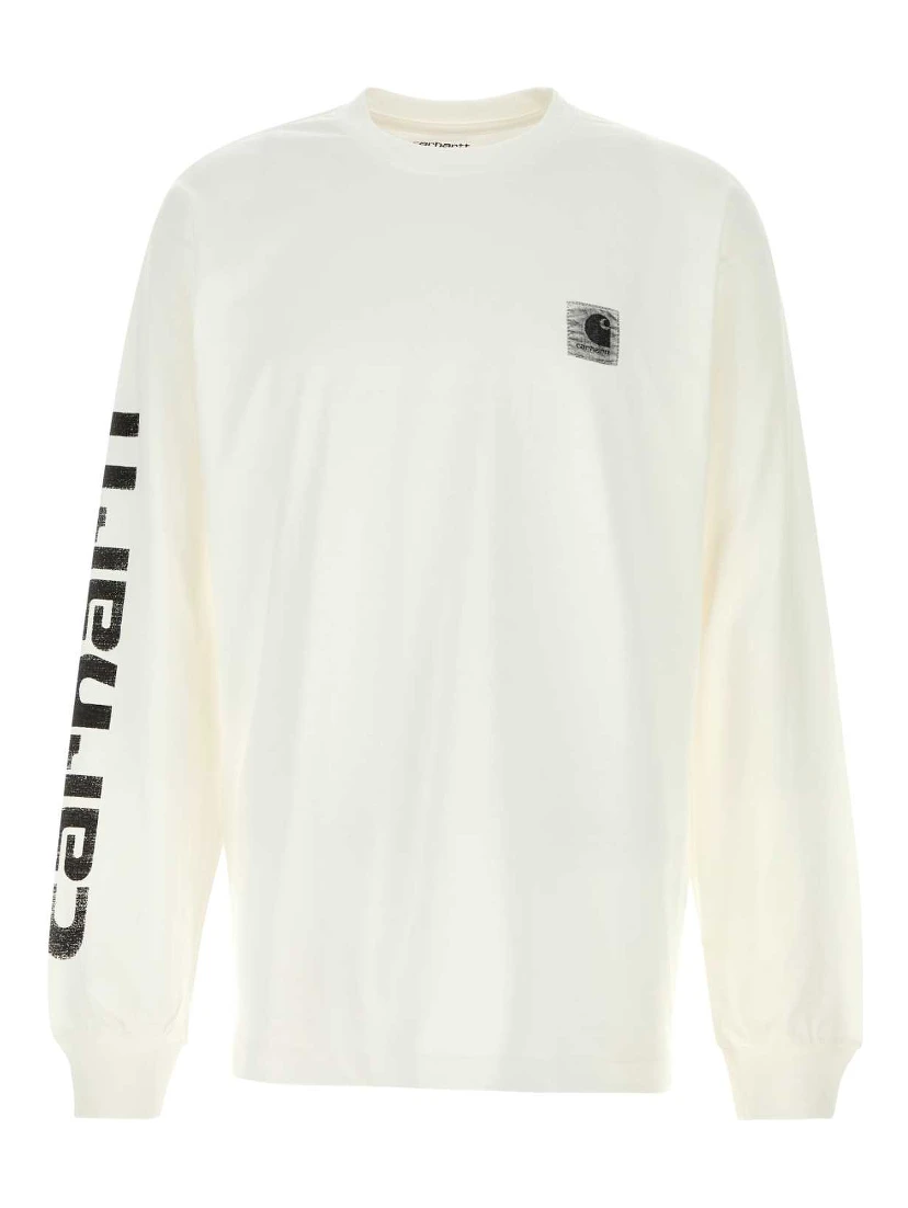 L/S Archive Script T-Shirt Organic Cotton Single J